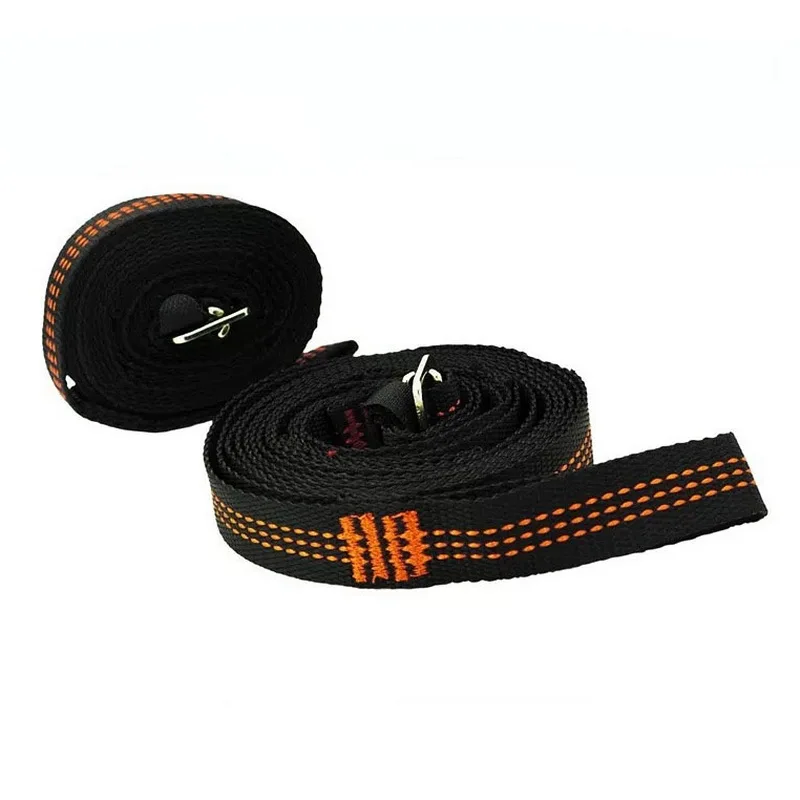 Portable Pair of 300cm Adjustable Outdoor Camping Hammock Hamac Hamaca Hamak Straps Belts Hanging Tree Rope 5