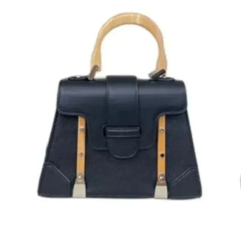 Luxury Shoulder Bag Crossbody Wooden Handle Fashion Casual Versatile Handbags for Women High-quality Multicolored Messenger Y2k