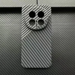 Dual - Color Carbon Fiber Pattern Anti - Drop Hard Case with Shockproof Bumper - Honor Magic 8 Lite (Silver Black)