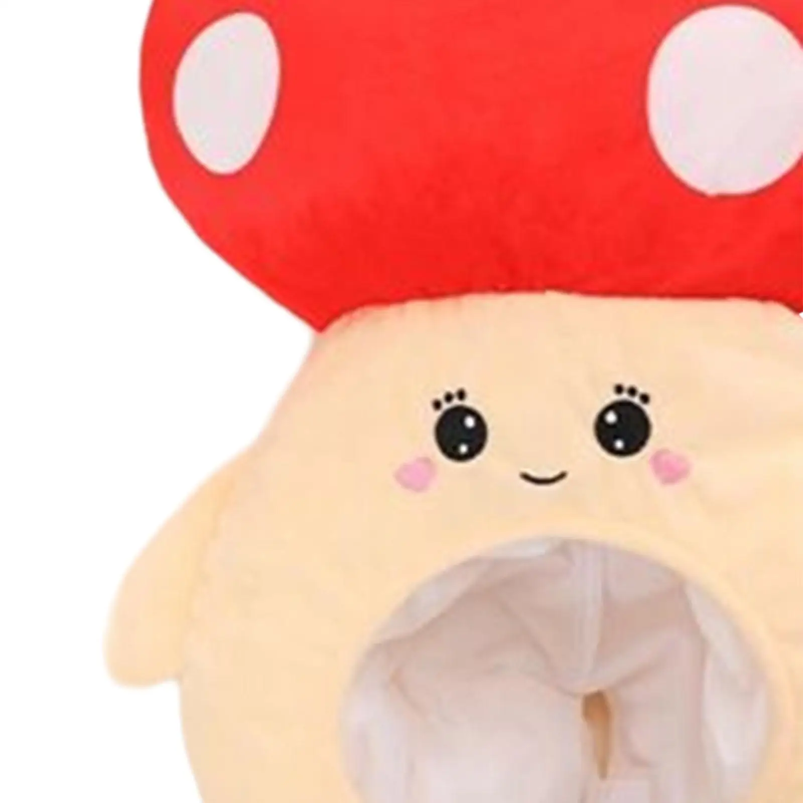 

Lovely Plush Mushroom Hat Costume Hats Halloween Stuffed Toy Headdress for New Year Birthday Carnival Masquerade Fancy Dress