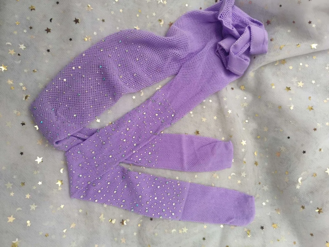 Summer Mesh Thin Tight for Kids Girl Fashion Shiny Rhinestone Solid Color Children Pantyhose Breathable Legging Stocking Sock