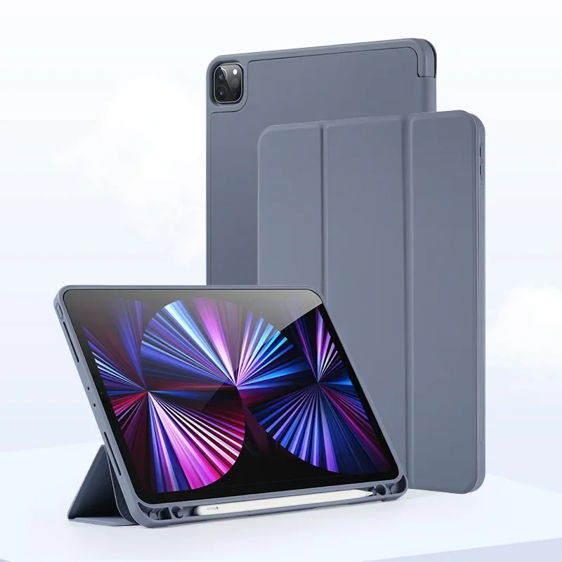 Elegant Leather iPad Case with Pencil Slot and Stand Feature