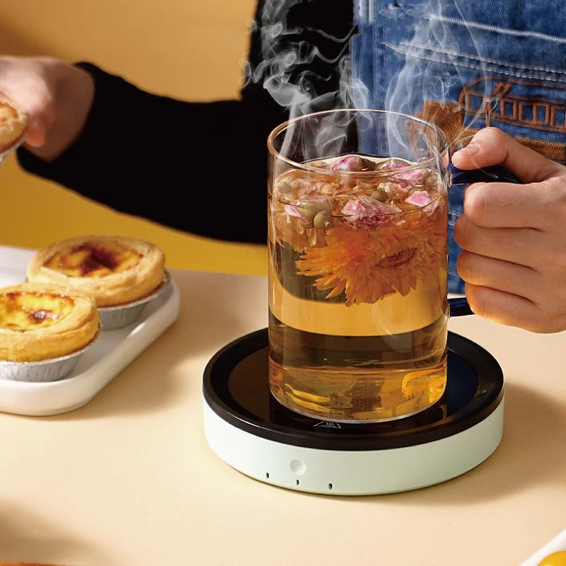 110V/220V Cup Heater 100&deg;C Heating Thermostat Coaster Multi-function Milk/Coffee Keep Warm Heating Base Office 3 Gear Tea Maker