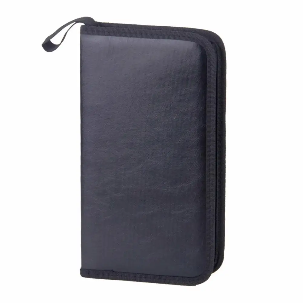 Car CD Case Disc Dvd Storage Bag Album Holder Cover Organizer Bag Carry Box Wallet Handbag 80 Sheets