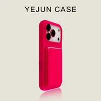 Luxury liquid shockproof card holder phone case for iPhone 17 16 15 13 14 Pro Max soft silicone card slot wallet protect cover - Image 6