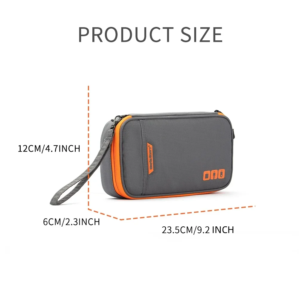 Portable Waterproof Travel Cable Organizer Bag for Electronics and Accessories Storage