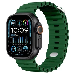 Ocean Silicone Strap for Smartwatch - Premium Durable Band Bracelet (Clover)