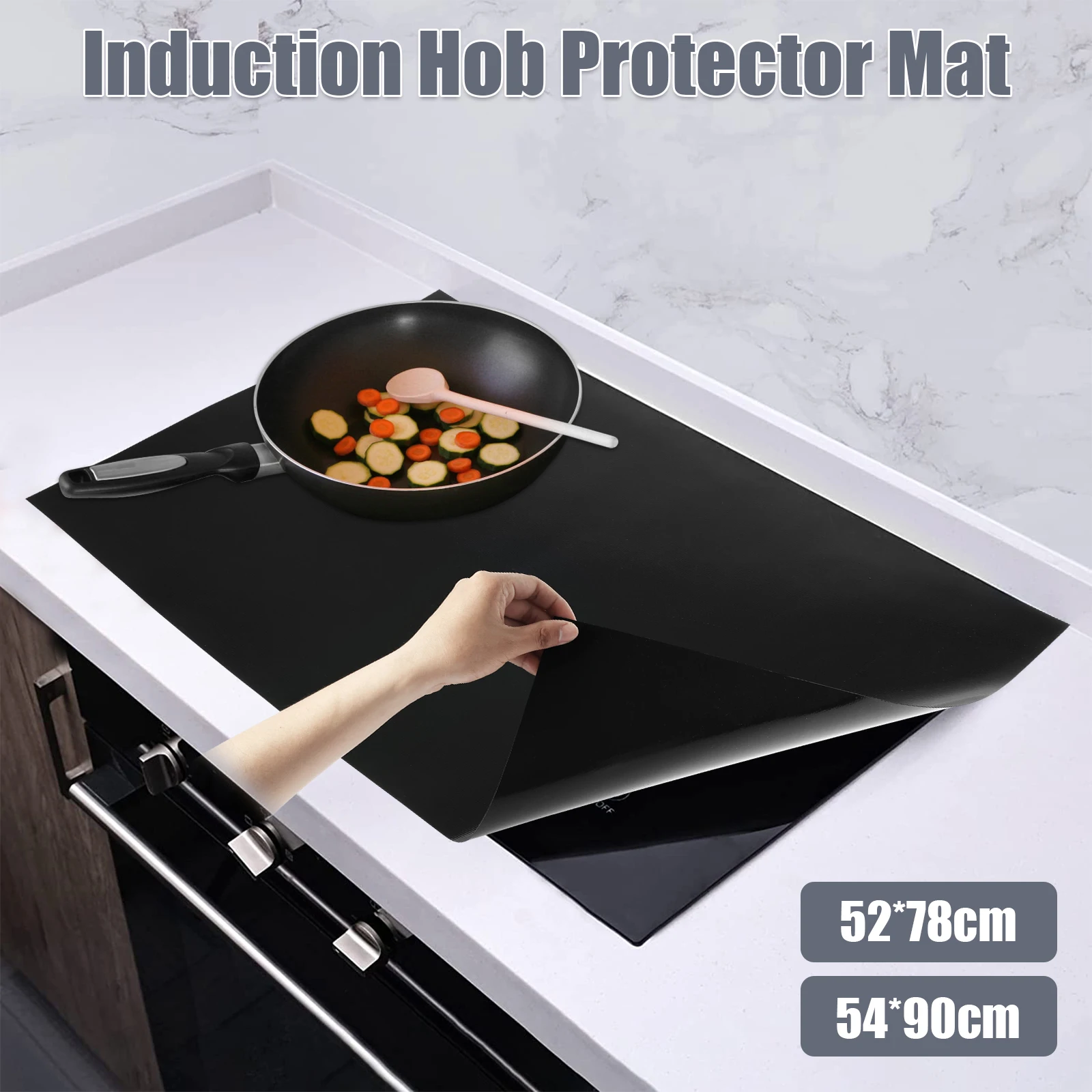 Induction Cooker Cover Silicone Induction Cooker Mat Large Nonstick