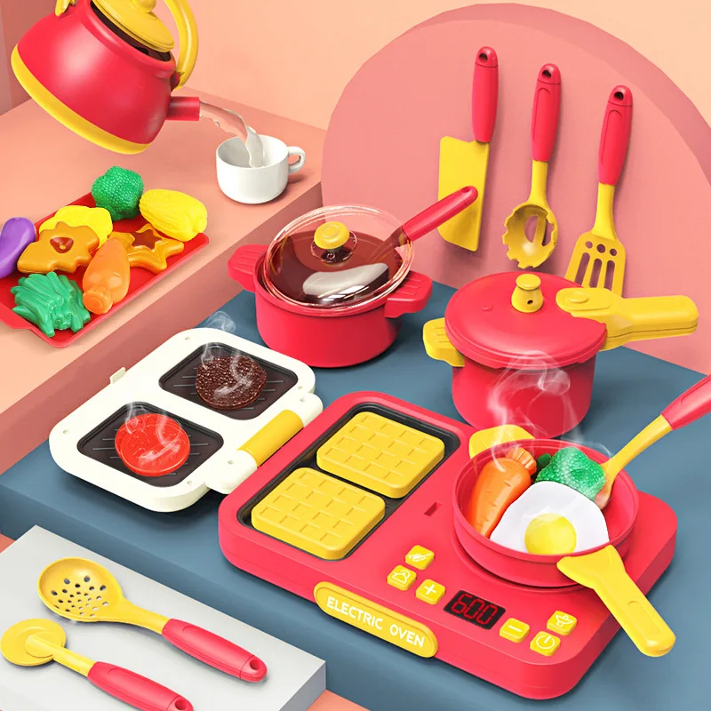 

Детская игрушка для дома, кухни, имитация звука и фотоиндукционной плиты, мини-набор для приготовления еды, игрушки, подарки для детей, подарок