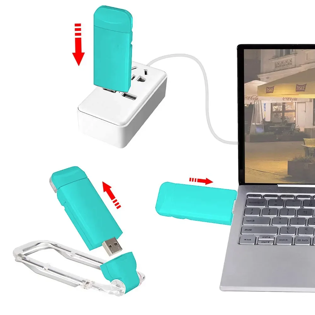 Mini LED Clip Book Light USB Rechargeable Book Reading Light Brightness Adjustable Eye Protection Portable Bookmark Read