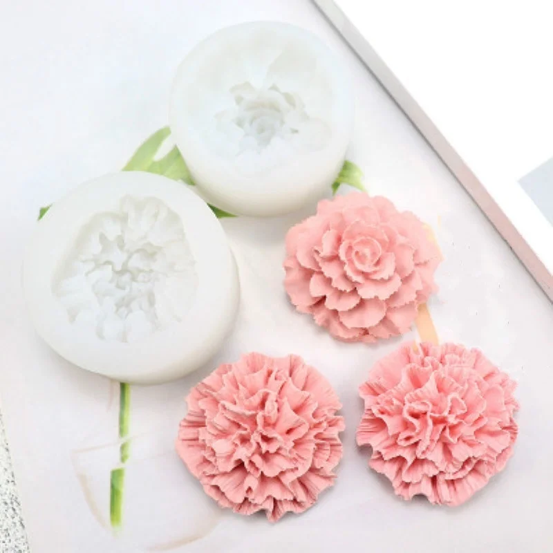 Silicone mold 3D Flower Silicone Mold Homemade Soap Candle Molds Chocolate Cake Decorating Moulds DIY Tools