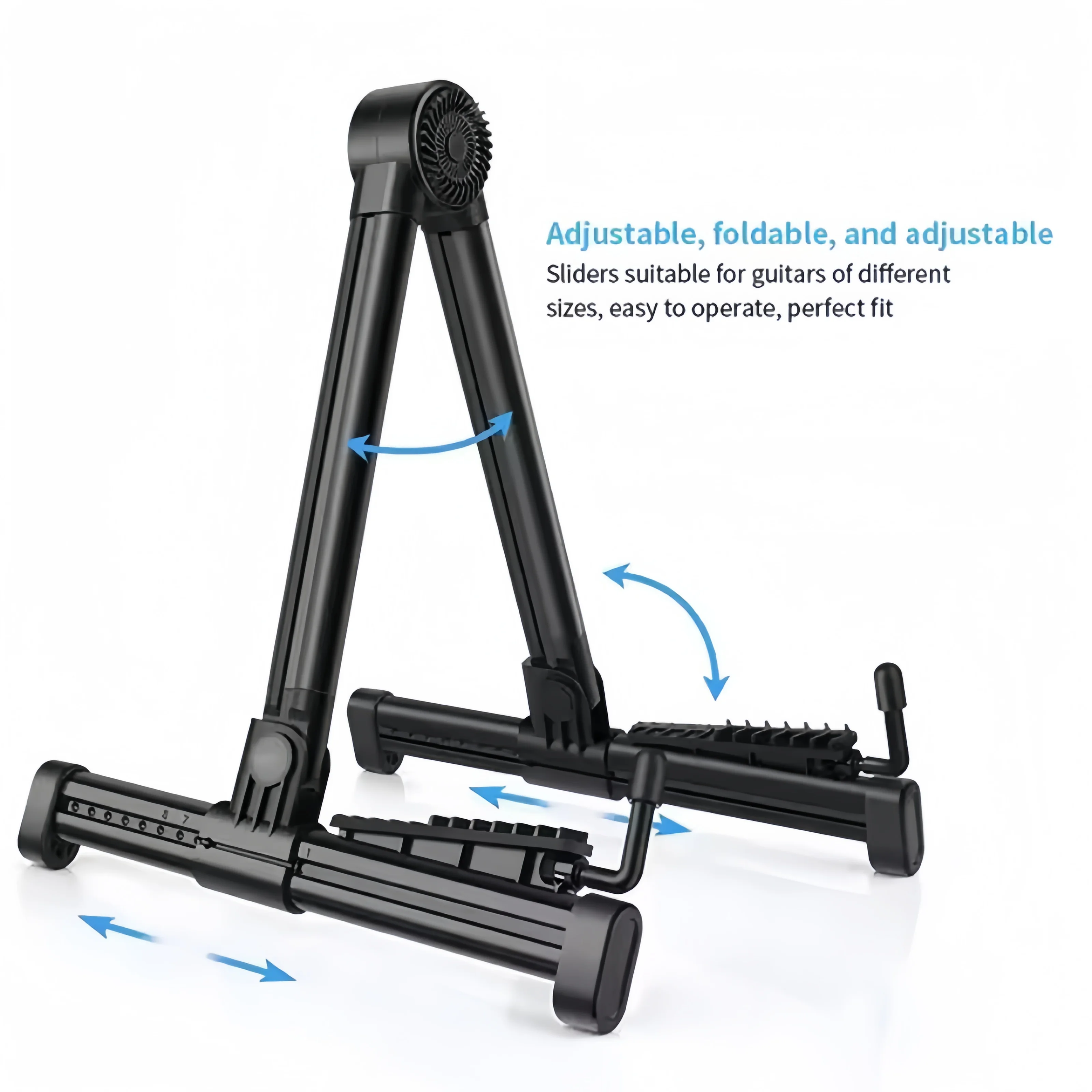 Guitar Stand Folding A Frame Floor Universal ABS for Acoustic Classical Electric Bass Guitars Banjo Ukulele Portable