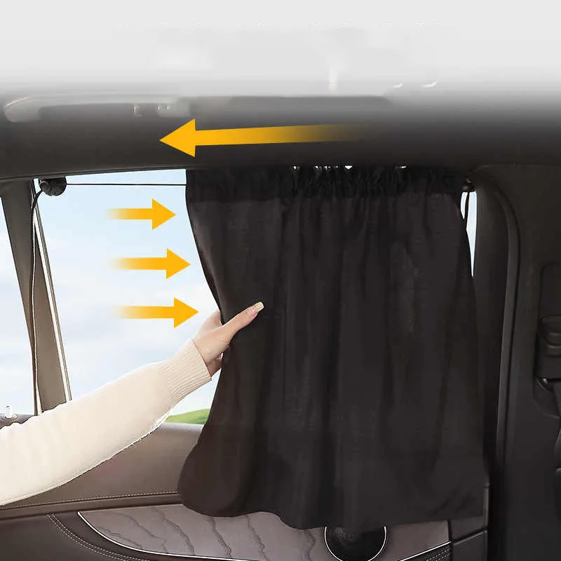 Window Sunshade Suction Cup Curtain Car Window Sunshade Cover Cartoon Universal Side Window Sunshade UV Protection for Kid Baby Children
