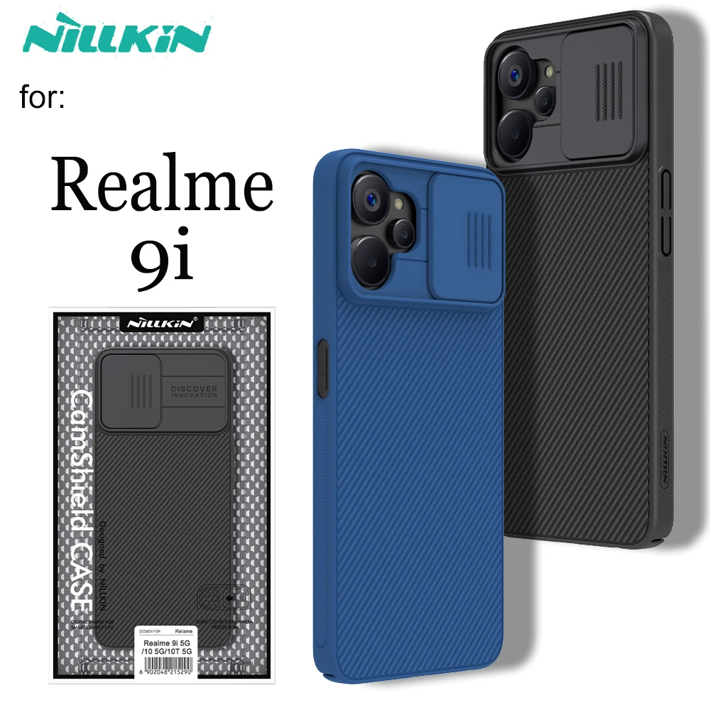 

Realme 9i 5G Case Nillkin Slide Camera Protection Lens Protect Privacy Hard PC Shockproof Cover for OPPO Realme 9i