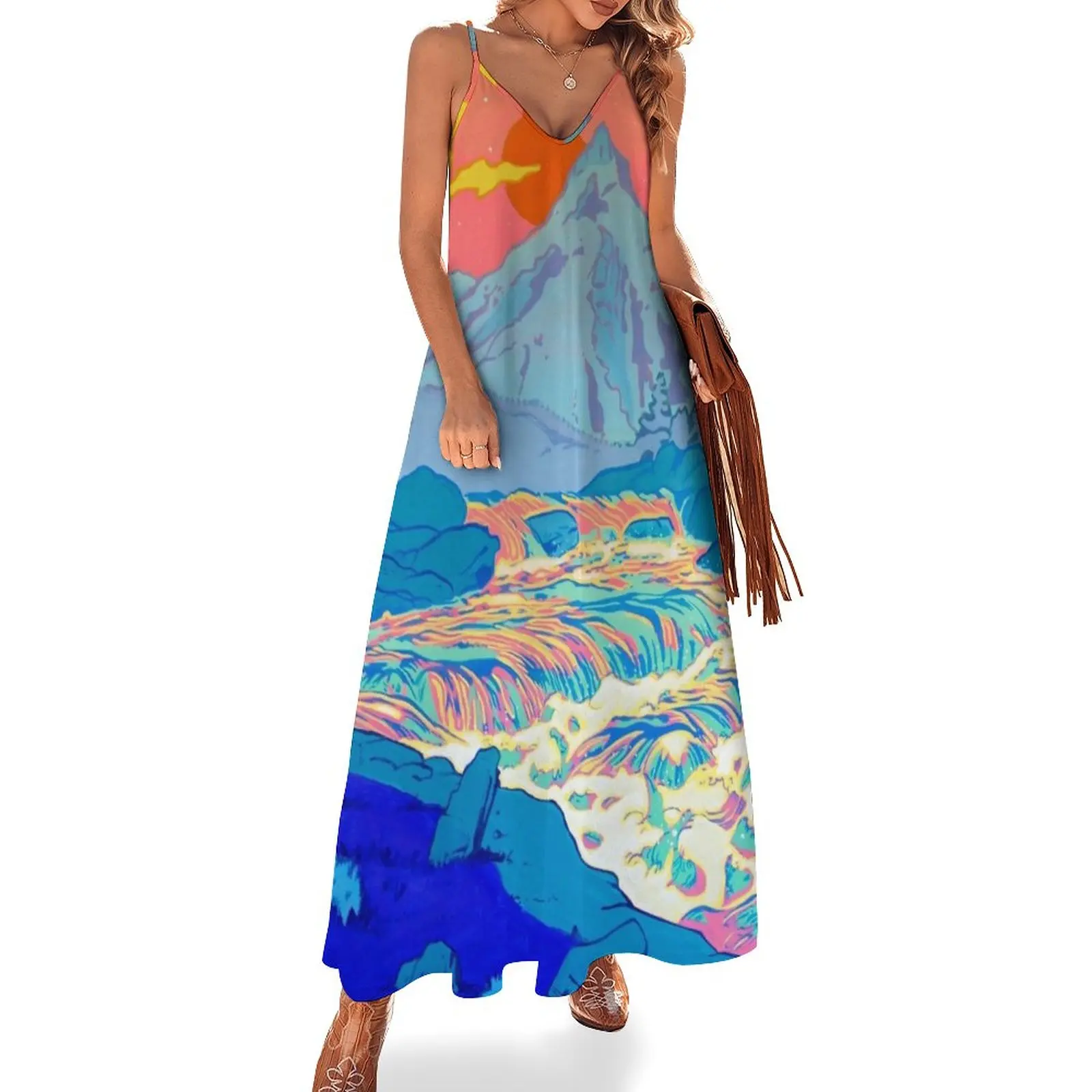 

River Sleeveless Dress women formal occasion dresses women's dresses luxury evening dress