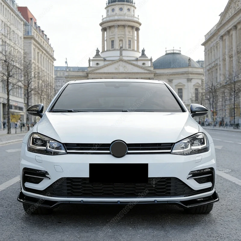 폭스바겐 골프 7 7.5 GTI GTD R R-라인 2013 2014 2015 2016 2017 2018 2019 2020 맥스톤 스타일 자동차 프론트 범퍼 스플리터 립 바디 키트