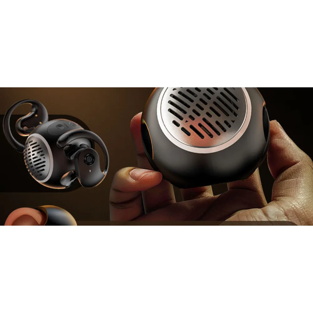 Novo alto-falante pequeno portátil 2 em 1 ultra longo alcance OWS aberto fones de ouvido Bluetooth qualidade de som HIFI_voghion.com