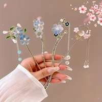 1pc Romantic Chinese Style Hair Accessory Alloy Jewelry Women's Hair Needle Suitable for Daily Wear Gifts Girls Fashion Hairpin 4