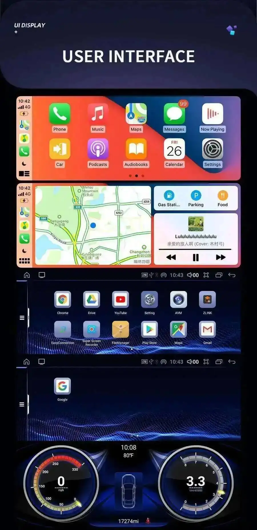 CarPlay Car Autoradio For Lexus ES350 ES400 ES250 ES300h 2013-2017 GPS Multimedi