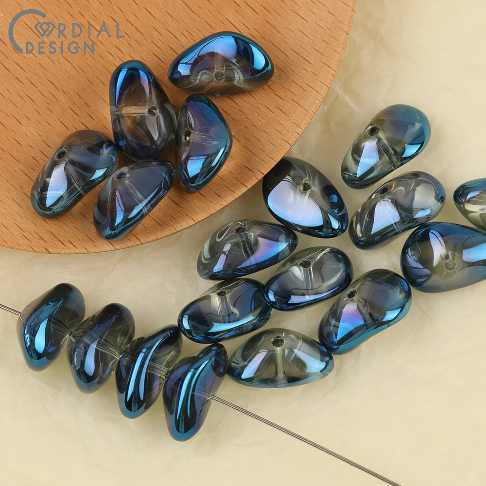 Cordial Design 11*17MM 200pcs Beads Making/Irregular Shape/Hand Made/Aurora Effect/DIY Glass Bead/Jewelry Findings & Components 21 Cordial Design 11*17MM 200pcs Beads Making/Irregular Shape/Hand Made/Aurora Effect/DIY Glass Bead/Jewelry Findings & Components - cordial