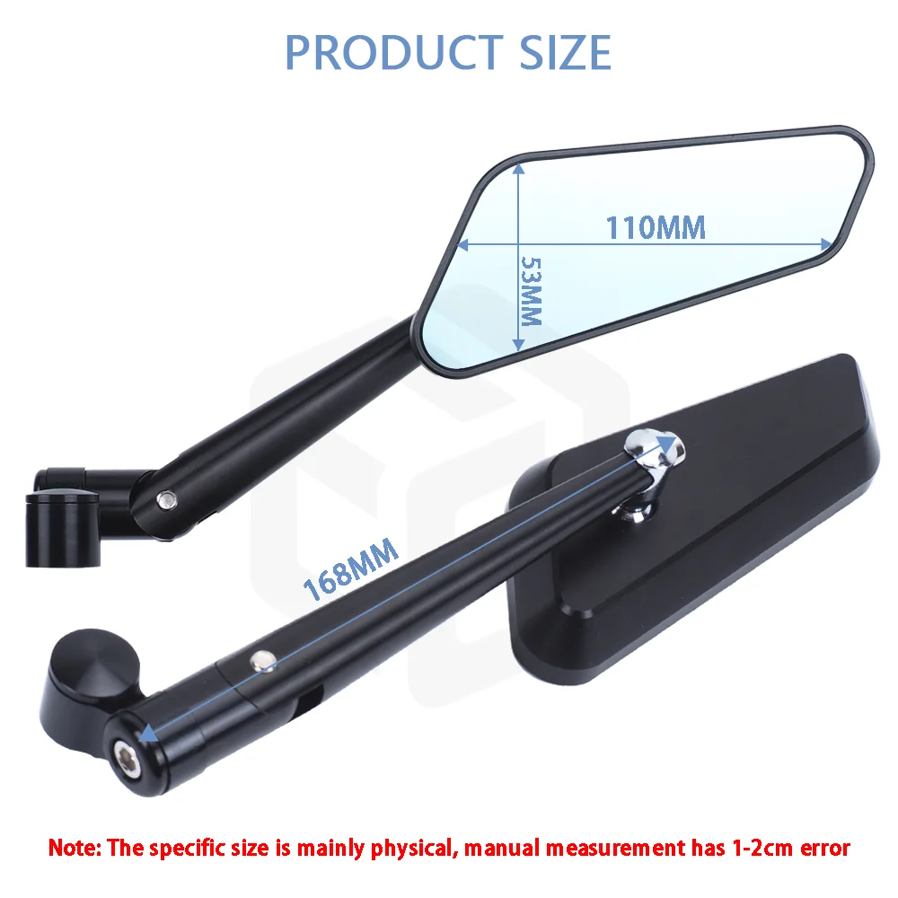 오토바이 백미러 바 엔드 사이드 미러 가와사키 Z900 1000 ZH2 Z750 Z900RS Z1000R Z800 Z400 VERSYS 650 X300 1000