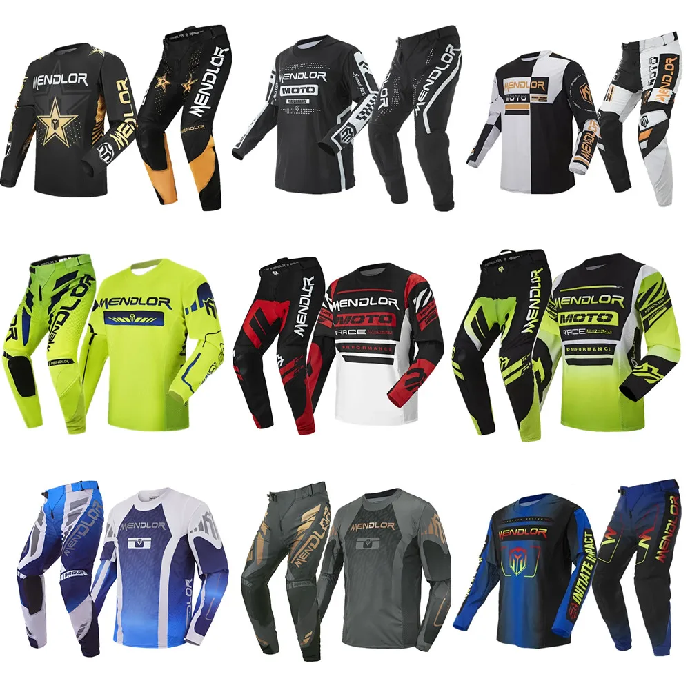 2025 mendlor Motocross Gear Set Top Off Road MX Jersey Set Color