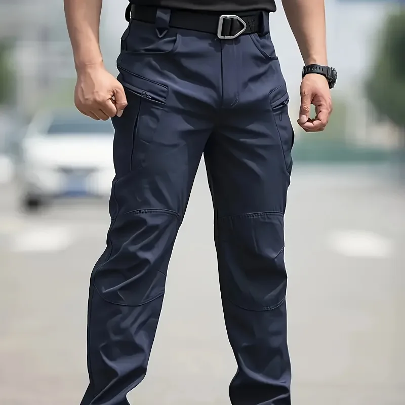 남성용 가을, 겨울 야외용 두꺼운 전술 바지, 방풍 및 보온 작업 바지, 캐주얼 스포츠웨어용 다중 포켓