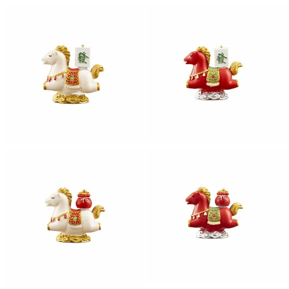 Funny Zodiac Pony Incense Burner Pony Shape 2026 Horse Year Indoor Incense Burner Resin New Year Ornamental Incense Stick Holder