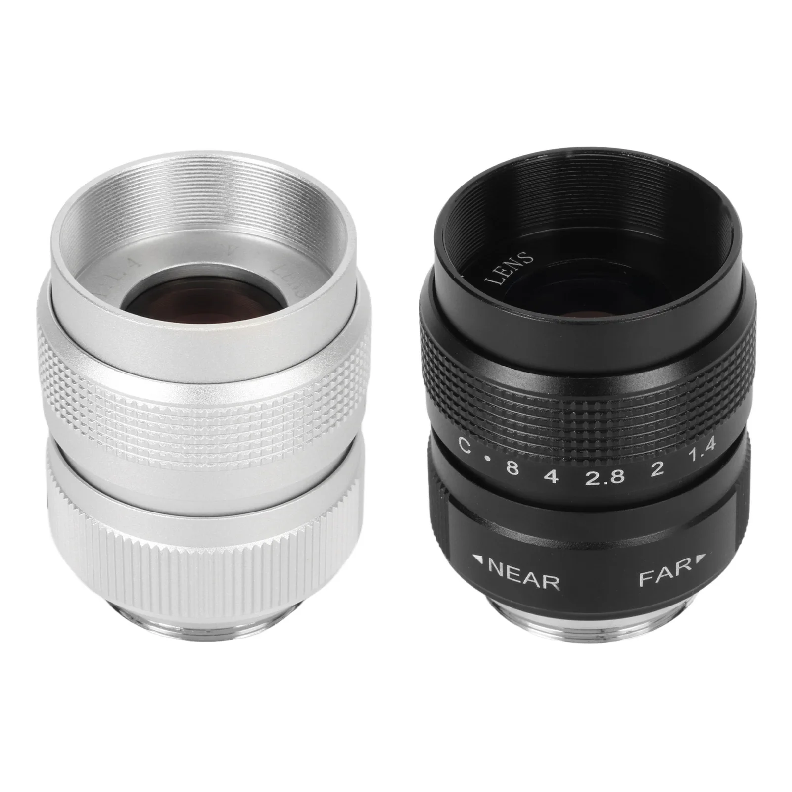 Description Picture 3 of item25mm F1.4 C Mount Film Lens Clear Efficient Light Conduction C Mount Camera Lens for Bar Shop Parking House Warehouse