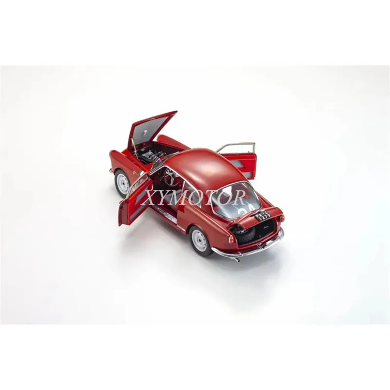 

Коллекция 1/18 KYOSHO для Alfa Romeo Giulietta SV 1958 Targa Florio #24, литые модели автомобилей, игрушки, подарки, хобби, демонстрация коллекции, красный