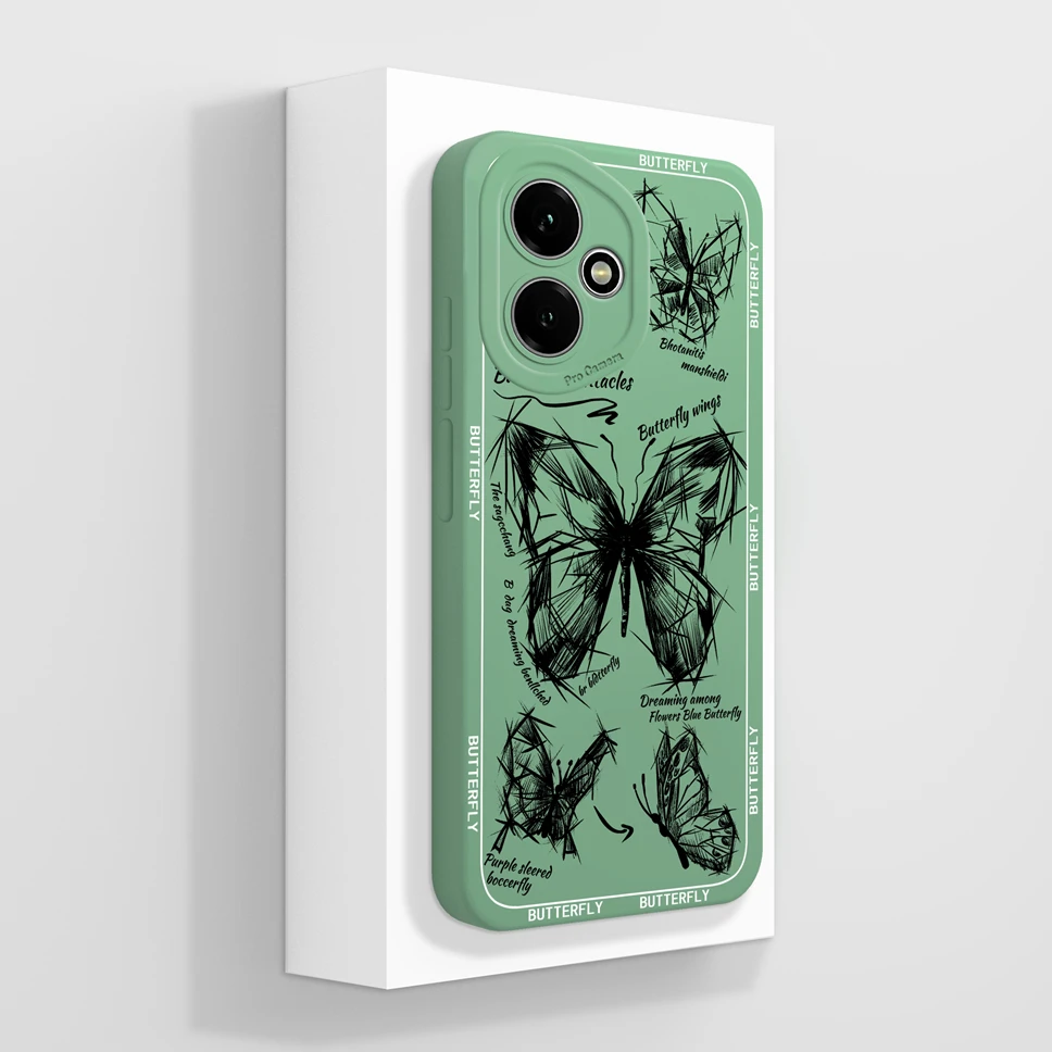 Cute Cat Pattern Soft Phone Case - High-Quality Shockproof Back Cover