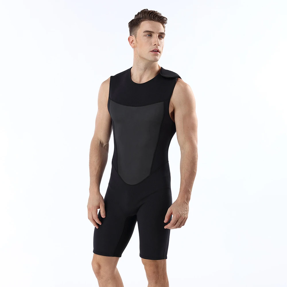 

Summer Men Wetsuit 2mm Sleeveless One-Piece Vest Neoprene Wetsuit Surfing Snorkeling Kayaking Keep Warm Wetsuits Vests