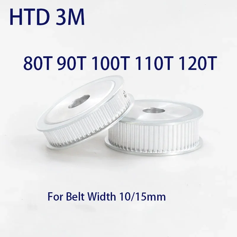 1Pcs HTD 3M AF Timing Pulley 80T 90T 100T 110T 120T Teeth Bore 5mm-25mm Belt Width 10/15mm 3M Transmission Belt Pulley Timing Belt Pulley Timing Pulley Belt Pulley