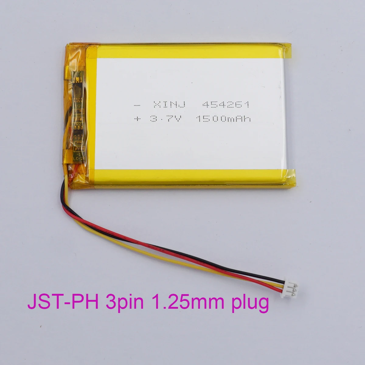 3.7V 1500mAh Akku 803450 Lithium Polymer Ionen Lithium Ionen Li Po Akku 2p Ph Anschluss Rasterma%c3%9f
