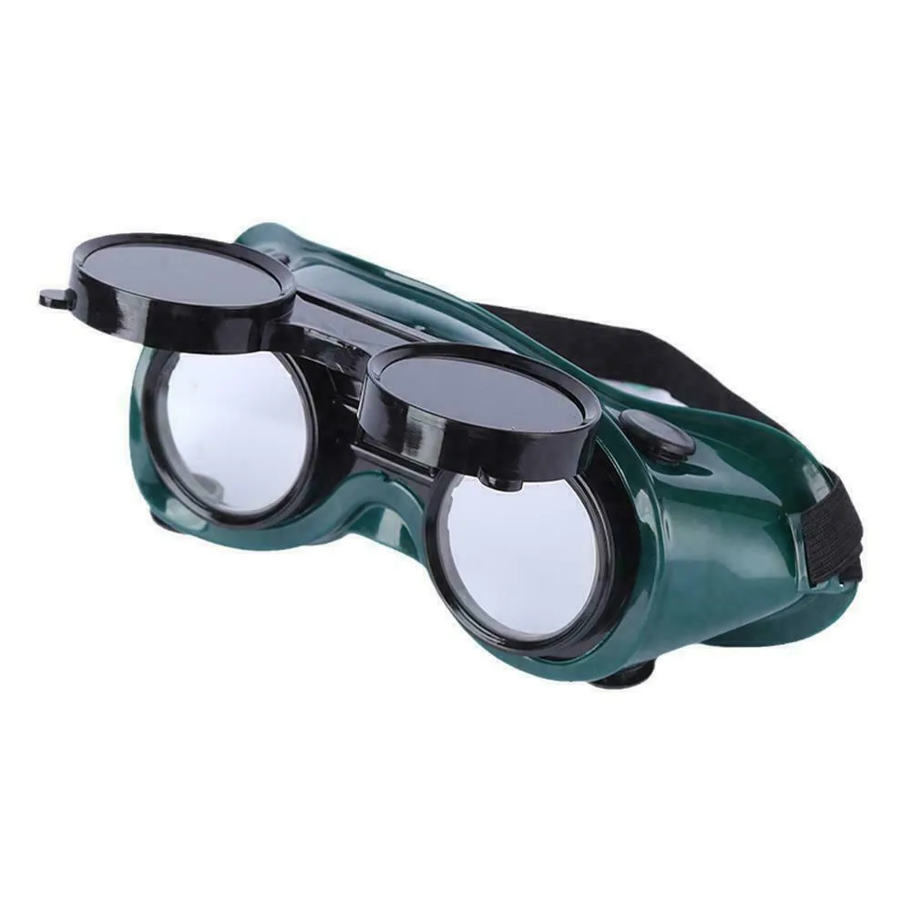 

Practical Durable High Quality New Welding Safety Glasses Glasses Cutting Dark Green Durability Flip Up Glasses