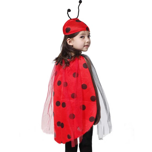 Ladybug Costume Girls Kids Ladybird Fairy Halloween Party Stage