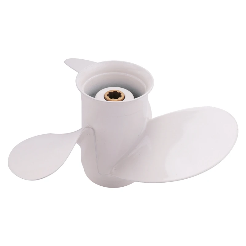 Boat Propeller 6G1-45943-00-El 8 1/2 X 7 1/2 3 Blades R Rotation 7 Spline Tooths Aluminum Alloy for Yamaha Outboard Engine 6-8Hp