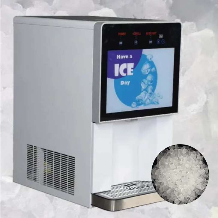 Commercial Nugget Ice Maker Ice Water And Making Vending Machine Dispenser