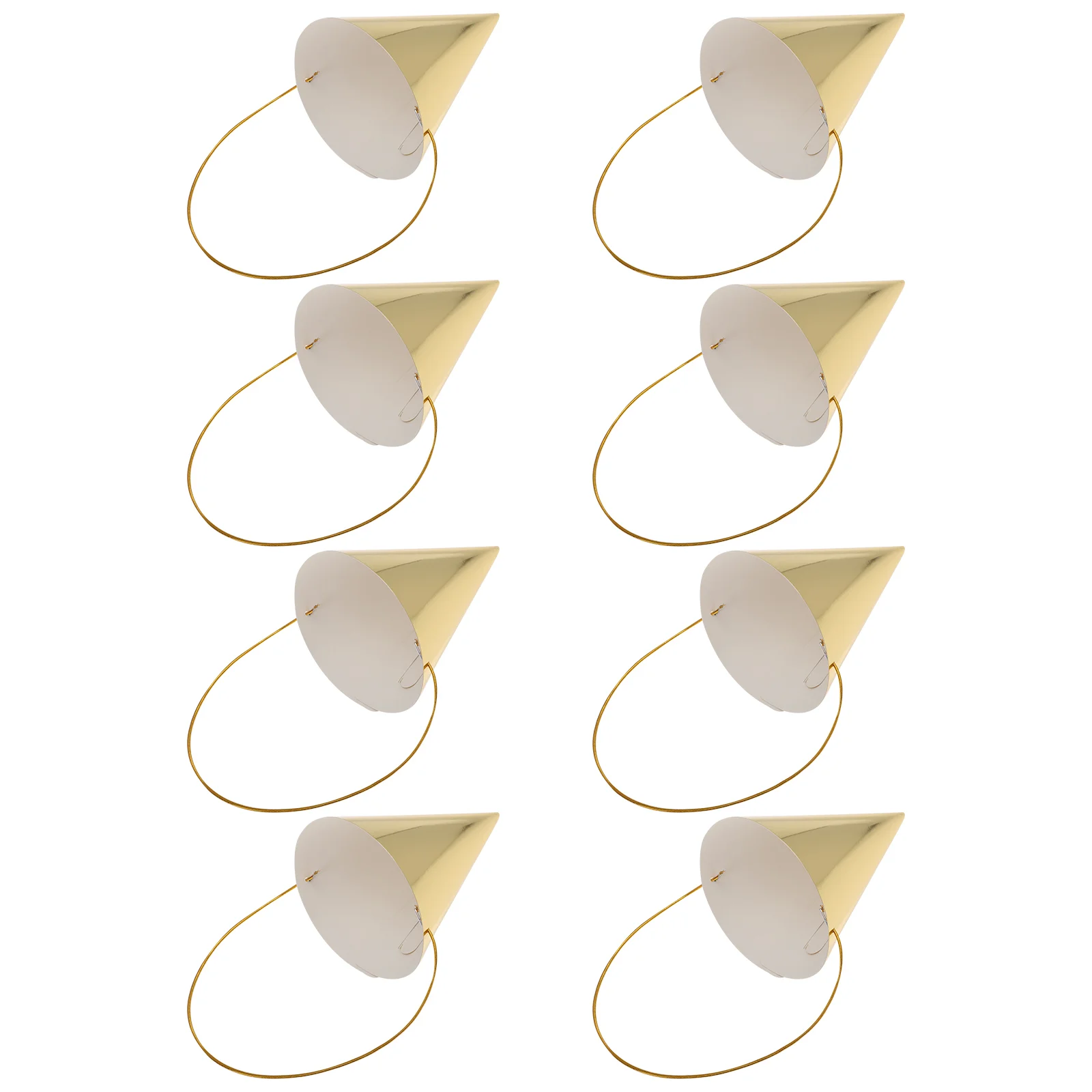 

Gold Party Hat Birthday Prop for Kids Favor Hair Accessories Baby Bonnet