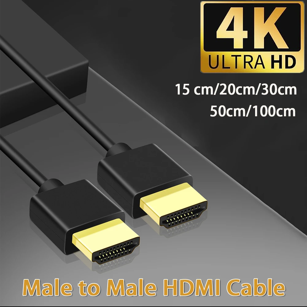 4KHDMICableCordThinHDMI20CableLowProfileGoldPlated