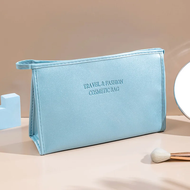 

Beadsnice Unisex Cosmetic Bag Female Pu Leather Travel Waterproof Large-Capacity Portable Toiletries Bag Cosmetic Travel Storage