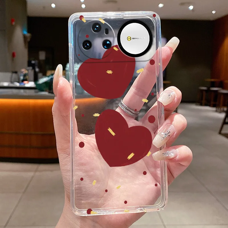 Clear Luxury Fashion Butterfly Flowers Soft TPU Phone Case