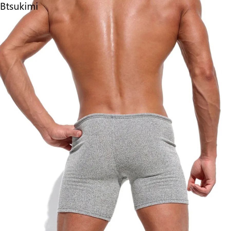 Pantalones cortos informales para hombre, Shorts ajustados con cordón, para deporte, Fitness, playa, vacaciones, surf, moda de verano