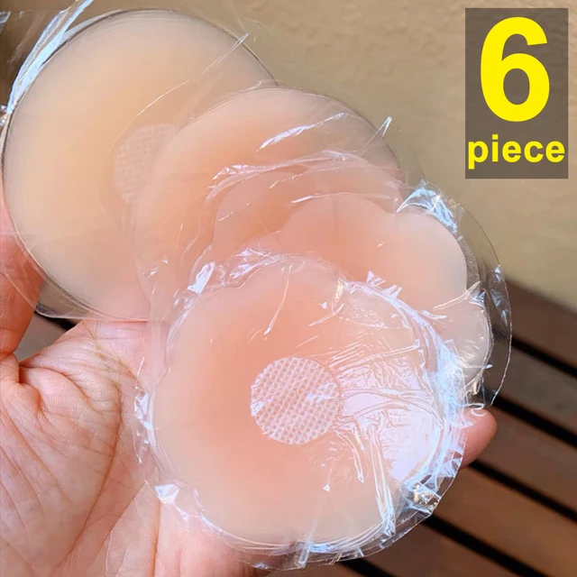 6pcs Reusable Invisible Self Adhesive Silicone Breast Chest Nipple Cover  Bra Pasties Pad Petal Mat Sticker Accessories For Woman - AliExpress