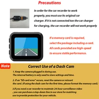 Dash Cam W/ IR Night Vision Loop Recording & 2" IPS Screen 1080P 3 Camera ， DVR recorder, video recorder, Vehicle DVR - Image 15