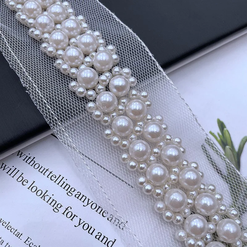 Filo Di Perle Bianche 20m - 10mm Per Decorazioni Matrimonio, Fai Da Te E Casa - Foto 4