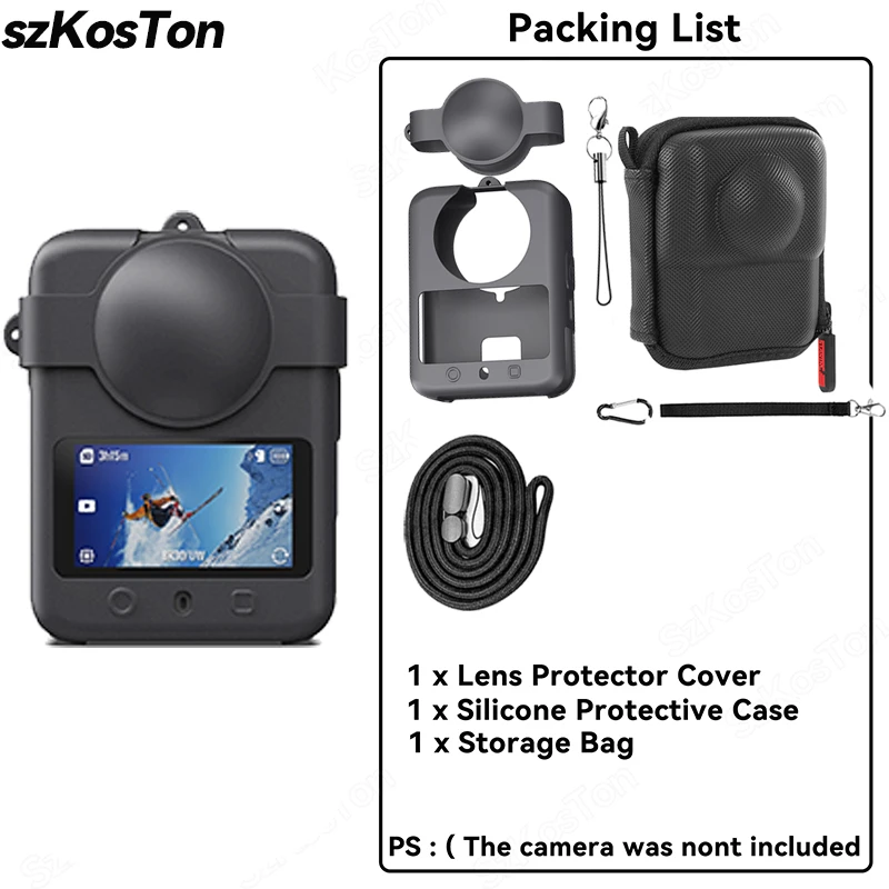 Silicone Anti-Scratch Protective Camera Case for DJI Osmo 360 Accessories