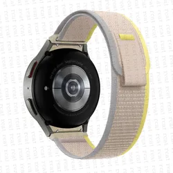 Durable Trail Loop Strap for Smartwatches - Sport Edition Bracelet (Yellow - Beige)