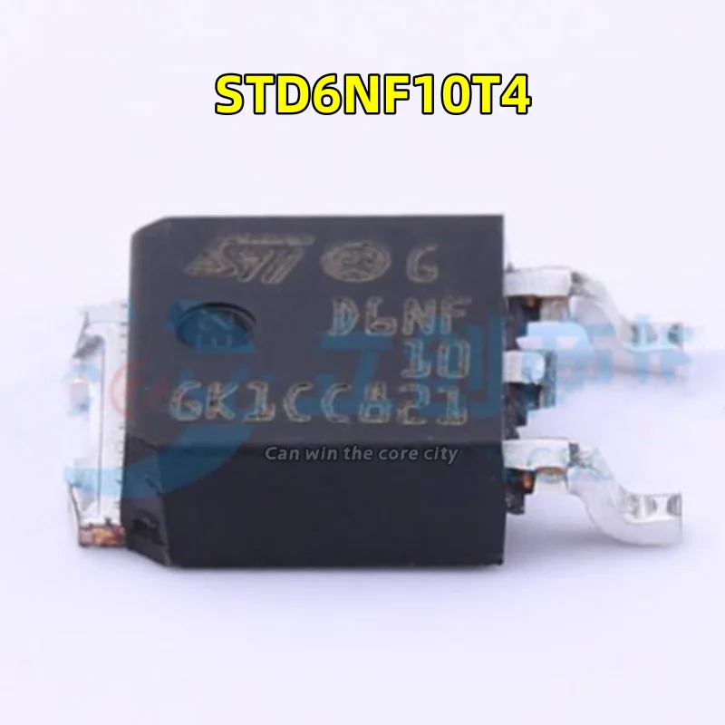 

1-100 PCS/LOT Brand new imported STD6NF10T4 screen screen D6NF10 power MOSFET field F N channel TO-252