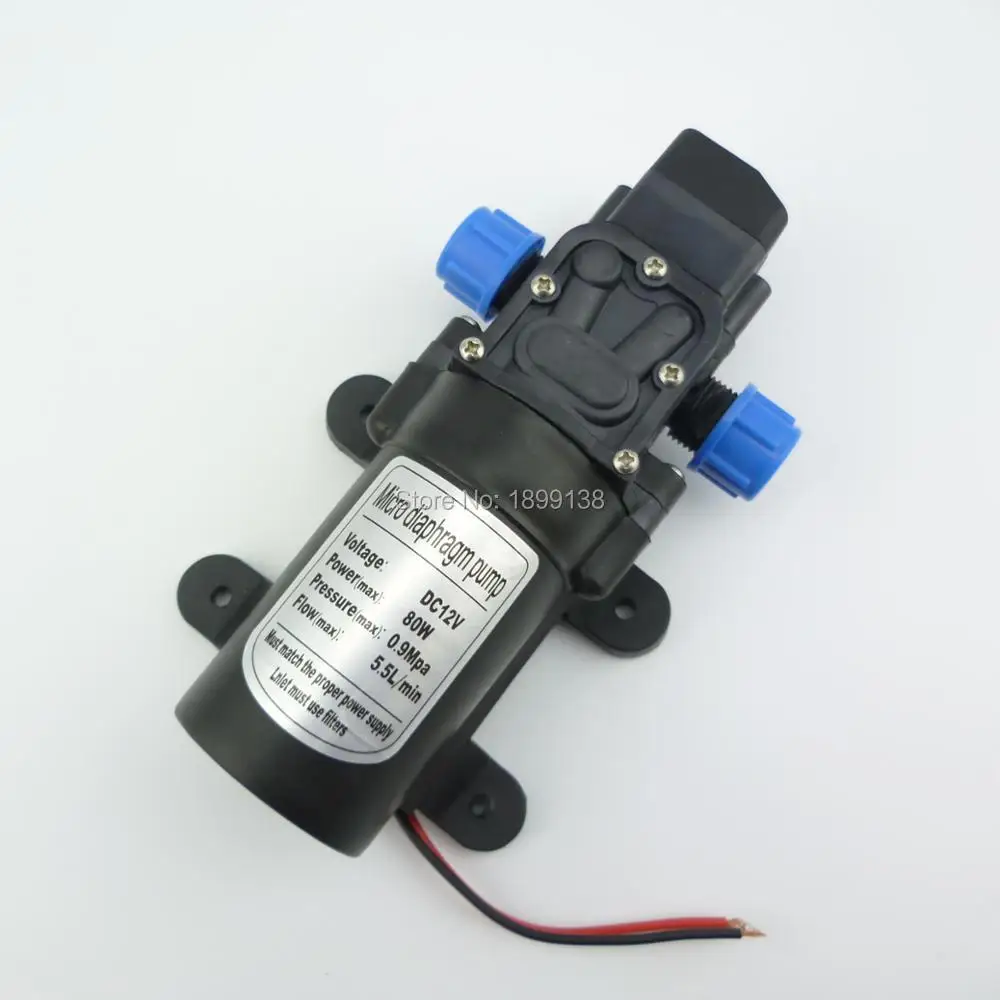 

Electric Automatic pressure switch type DC 80W 5.5L/min High pressure self priming 12v water pump diaphragm water pump